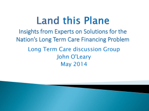 Land this Plane - Long Term Care Discussion Group