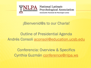 Organizational Focus - National Latina/o Psychological Association