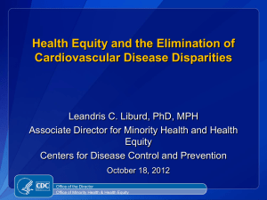 Health Equity and the Elimination of Cardiovascular Disease