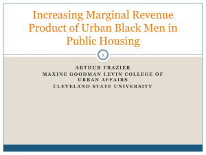 Increasing Marginal Revenue Product of Urban Black Men in Public