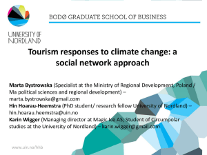 Climate change & tourism