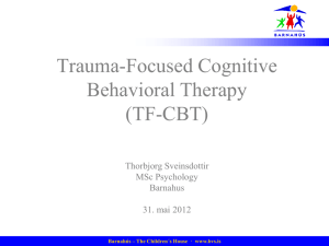 Trauma-Focused Cognitive Behavioral Therapy (TF-CBT)