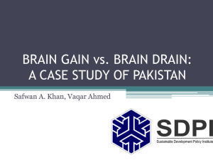 BRAIN GAIN vs. BRAIN DRAIN: A CASE STUDY OF PAKISTAN