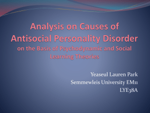 Analysis on Causes of Antisocial Personality Disorder on the Basis