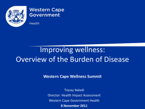 Improving Wellness - Western Cape Government