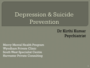 Depression & Suicide Prevention