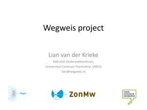 Wegweis project - Landelijk Platform GGz