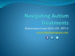 Evidence Based Treatments for Autism Spectrum
