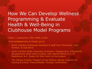 How We Can Develop Wellness Programming - NAMI-NC