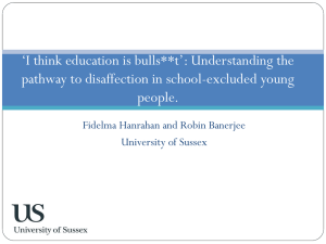 *I think education is bulls**t*: Understanding the