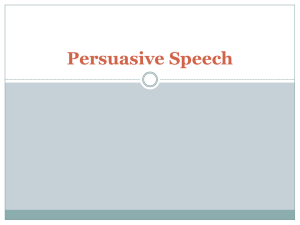 Persuasive Speech - uhl4012publicspeaking