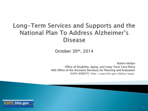 National Alzheimer*s Project Act: Progress to Date
