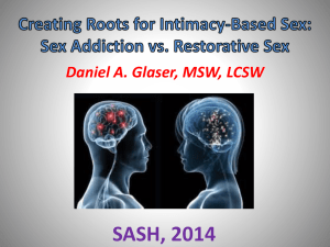 SASH 2014 Creating Roots for Intimacy Based Sex