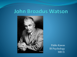 John Broadus Watson Pablo