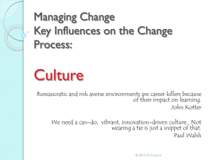Managing Change Internal Causes of Change - econbus