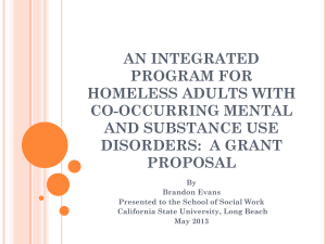 an integrated program for homeless adults with co