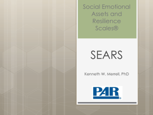 Social Emotional Assets and Resilience Scales™ (SEARS)