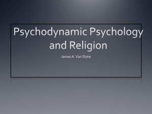 Psychodynamic Psychology and Religion