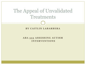 The Appeal of Unvalidated Treatments