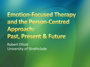 Emotion-Focused Therapy and the Person-Centred