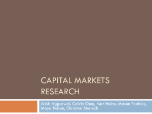 Capital Markets Research