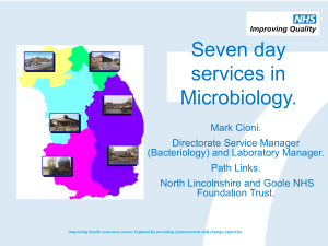 Path Links - Developing seven day services in microbiology