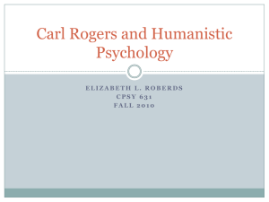 Carl Rogers and Humanistic Psychology