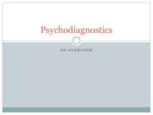 Psychodiagnostics - Emotion and Health Research Group