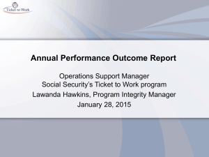 Annual Performance Outcome Report (PPT)