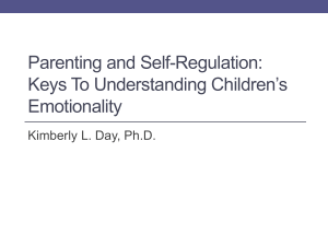 Parenting and Self-Regulation - Offord Centre for Child Studies