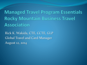 Managed Travel Program Essentials