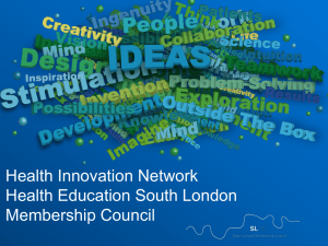 South London Membership Council Awards slides
