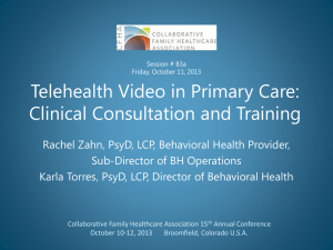 What BHC Looks Like at LCHC? - Collaborative Family Healthcare