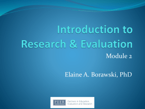 Module 2 Slides Elaine Borawski - Prevention Research Center for