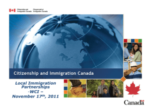 CIC - Local Immigration Partnerships