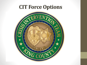 CIT Force Options Training