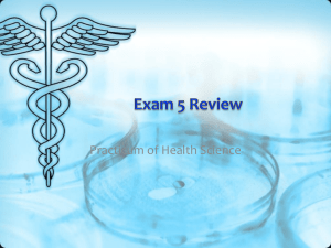 Exam 5 Review - Granbury ISD