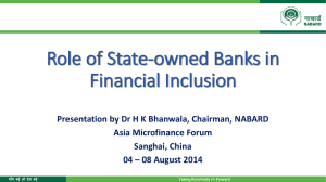 Role of State-owned Banks in Financial Inclusion