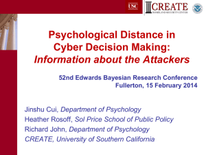 Cui - Psychological Distance in Cyber Decision Making
