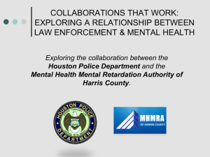 exploring a relationship between law enforcement & mental health
