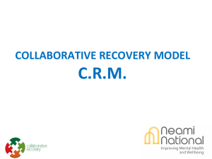 What is The Collaborative Recovery Model?