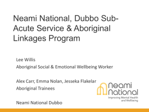 NEAMI National Aboriginal Linkages Program - Lee