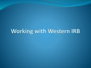 NEW Industry Sponsored IRB Submissions to WIRB