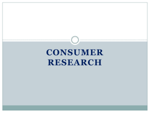 3. Consumer Research
