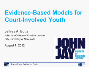 Evidence-Based Models for Court-Involved Youth