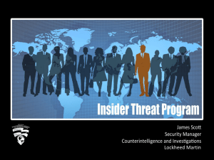 Insider Threat Program March 2014