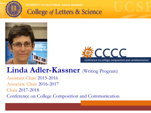 slideshow - College of Letters and Science
