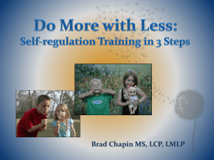 Do More with Less: Self-Regulation Training in 3 Steps