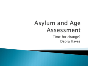 Asylum and Age Assessment