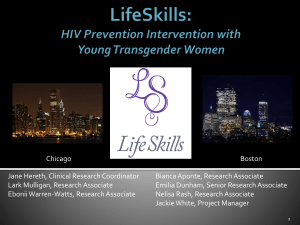 HIV Prevention Intervention for Young Transgender Women